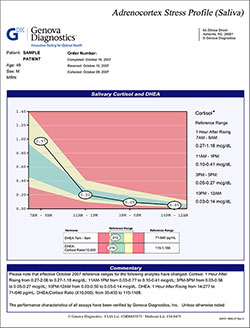 Adrenocortex Stress Profile sample